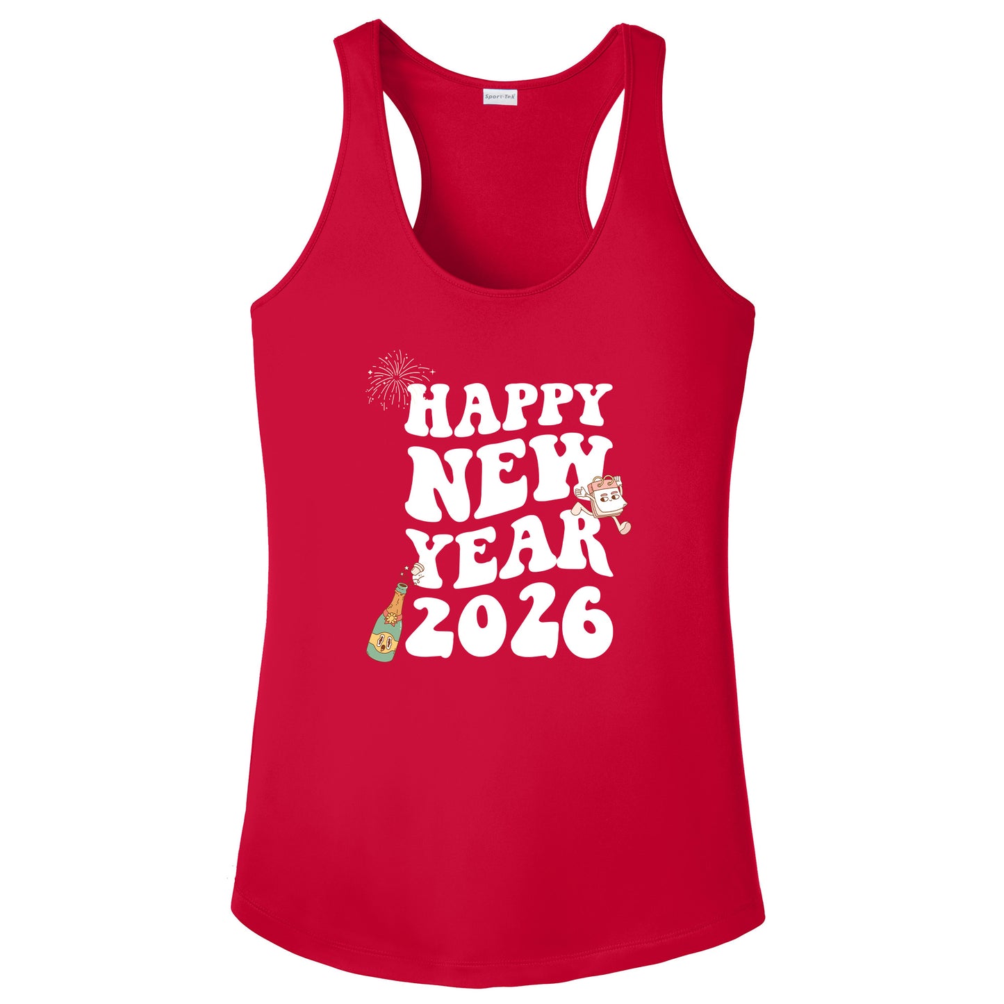 Groovy Retro Happy New Year 2026 T-Shirt