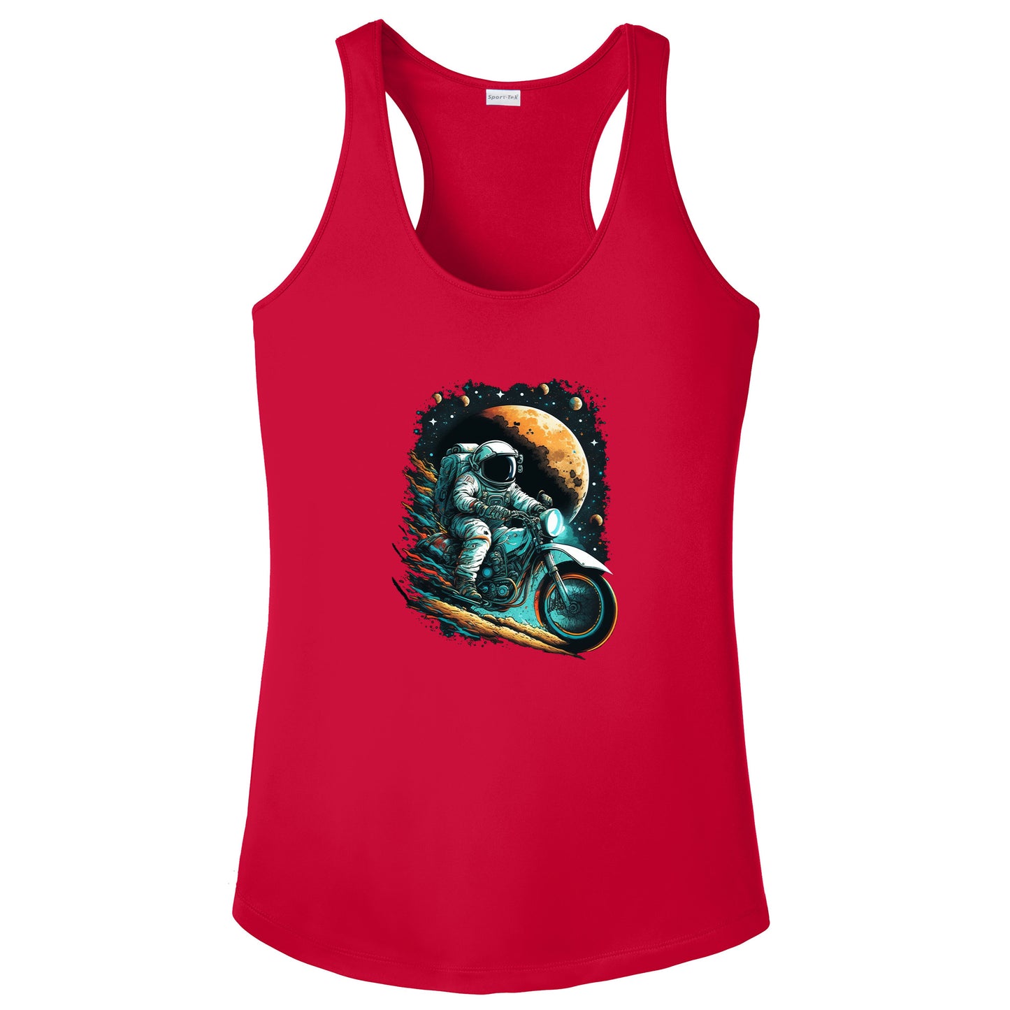 Astronaut Riding Motorcycle T-Shirt