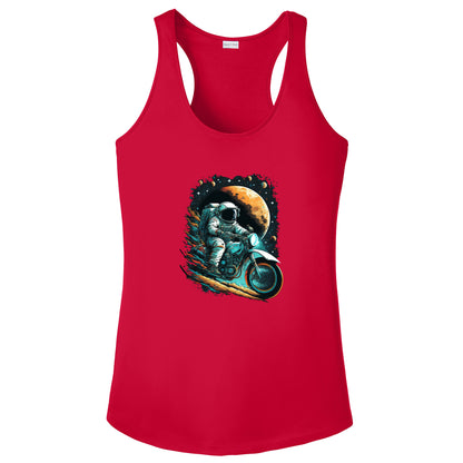 Astronaut Riding Motorcycle T-Shirt