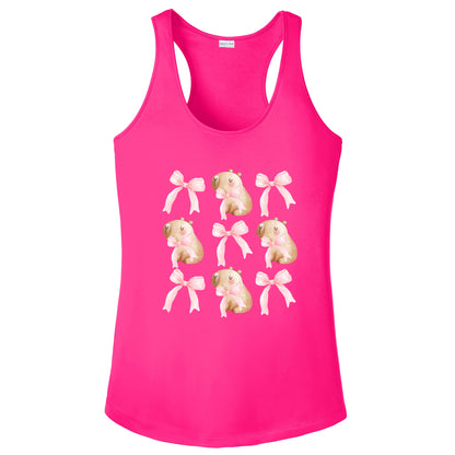 Cute Capybara with Pink Bows T-Shirt