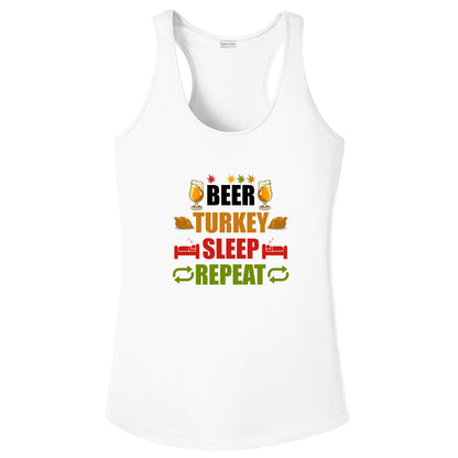 Beer Turkey, Sleep, Repeat Thanksgiving Shirt