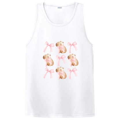 Cute Capybara with Pink Bows T-Shirt