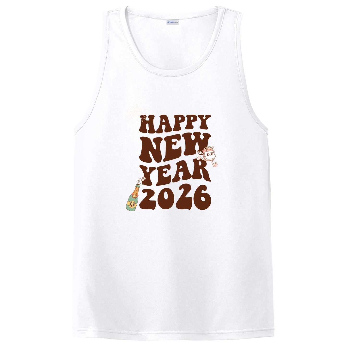 Groovy Retro Happy New Year 2026 T-Shirt