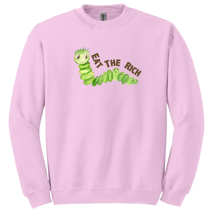 Eat The Rich Caterpillar Funny Weekend T-Shirt