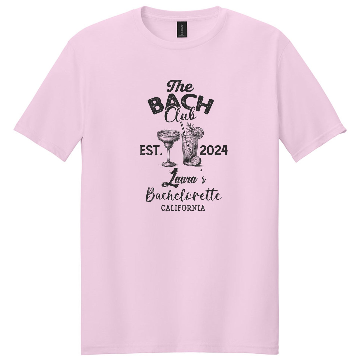 The Bach Club Custom Bach Maid of Honor Bridesmaid Bachelorette Party Shirts