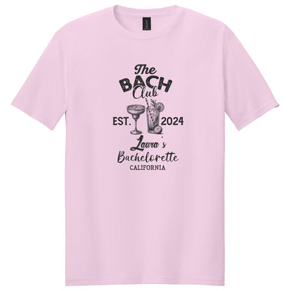 The Bach Club Custom Bach Maid of Honor Bridesmaid Bachelorette Party Shirts