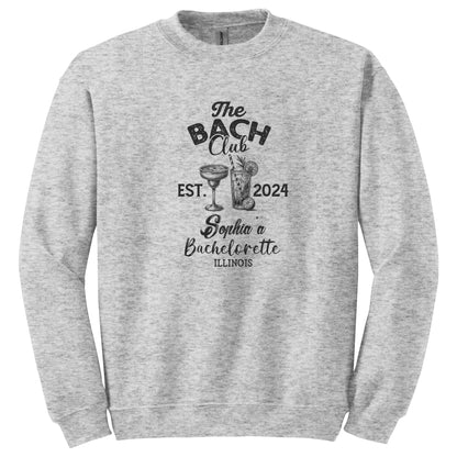 The Bach Club Custom Bach Maid of Honor Bridesmaid Bachelorette Party Shirts